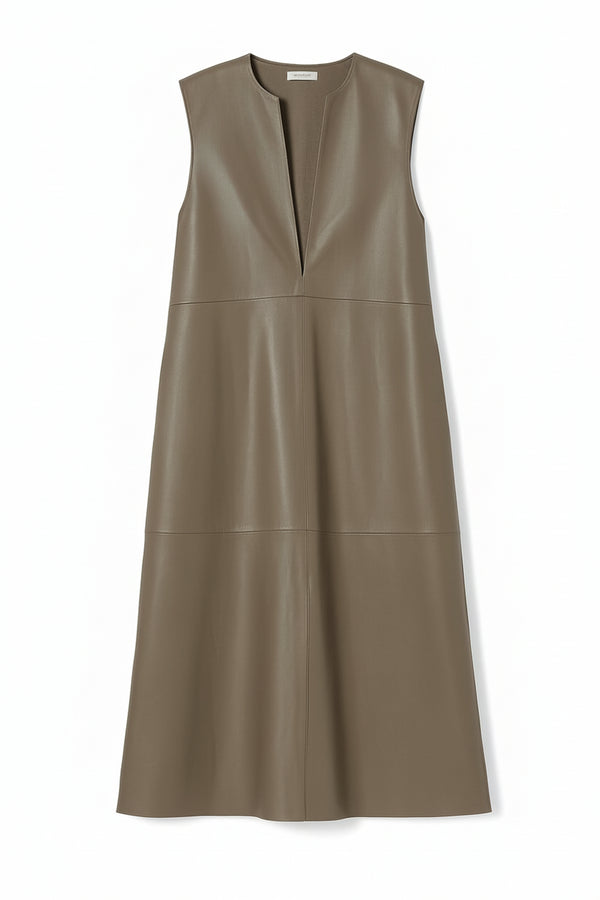 Payton Leather Dress | Mocha