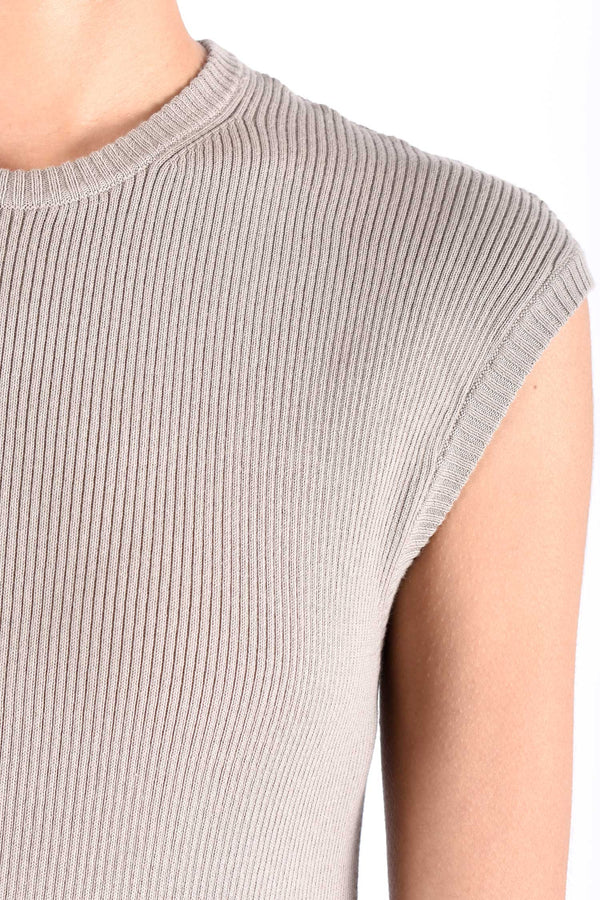 Knitted Muscle Tank | Cenere