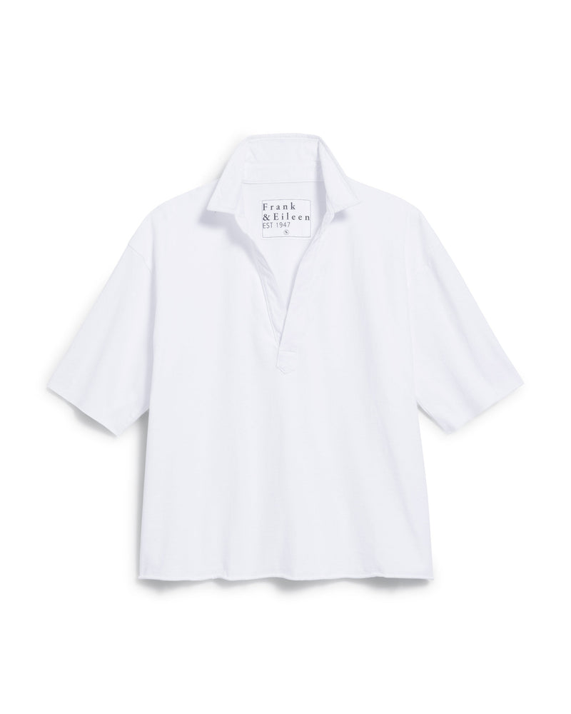 Patty Popover SS Henley | White