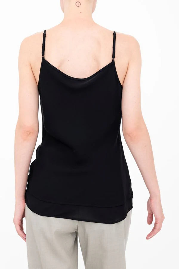 Betula Double Layered Tank | Black