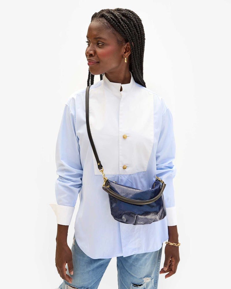 Petite Moyen Messenger | Twilight Crinkle Twill