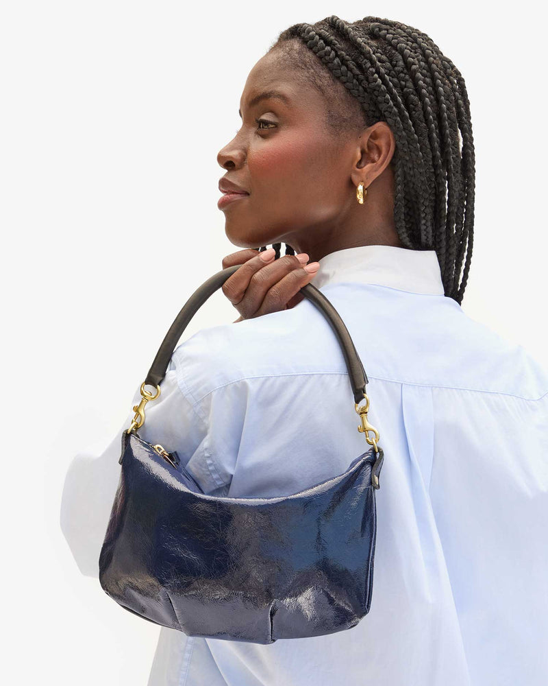 Petite Moyen Messenger | Twilight Crinkle Twill