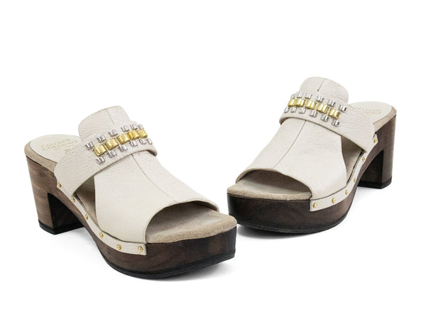 Rolexa Clog Hueso Nappa | Ivory