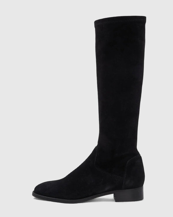 Sabrena Tall Boot | Black Suede