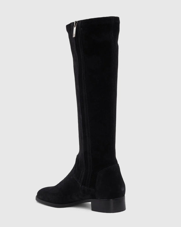 Sabrena Tall Boot | Black Suede