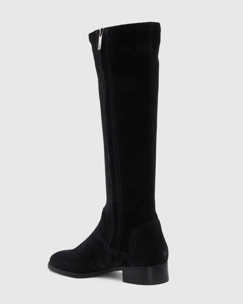 Sabrena Tall Boot | Black Suede