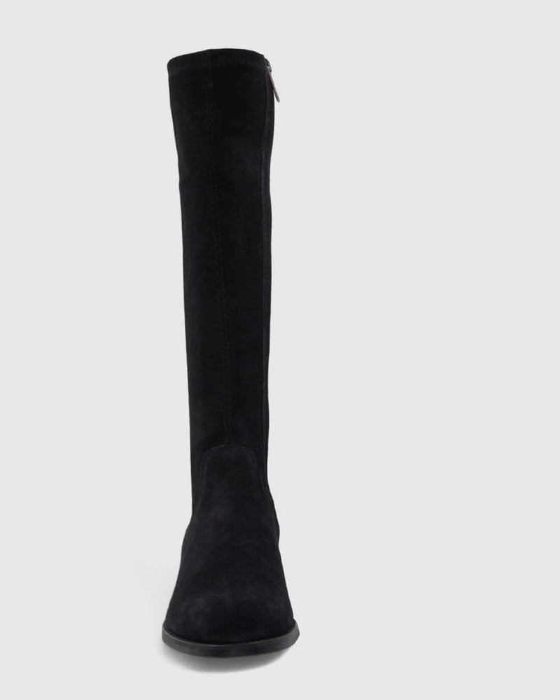 Sabrena Tall Boot | Black Suede