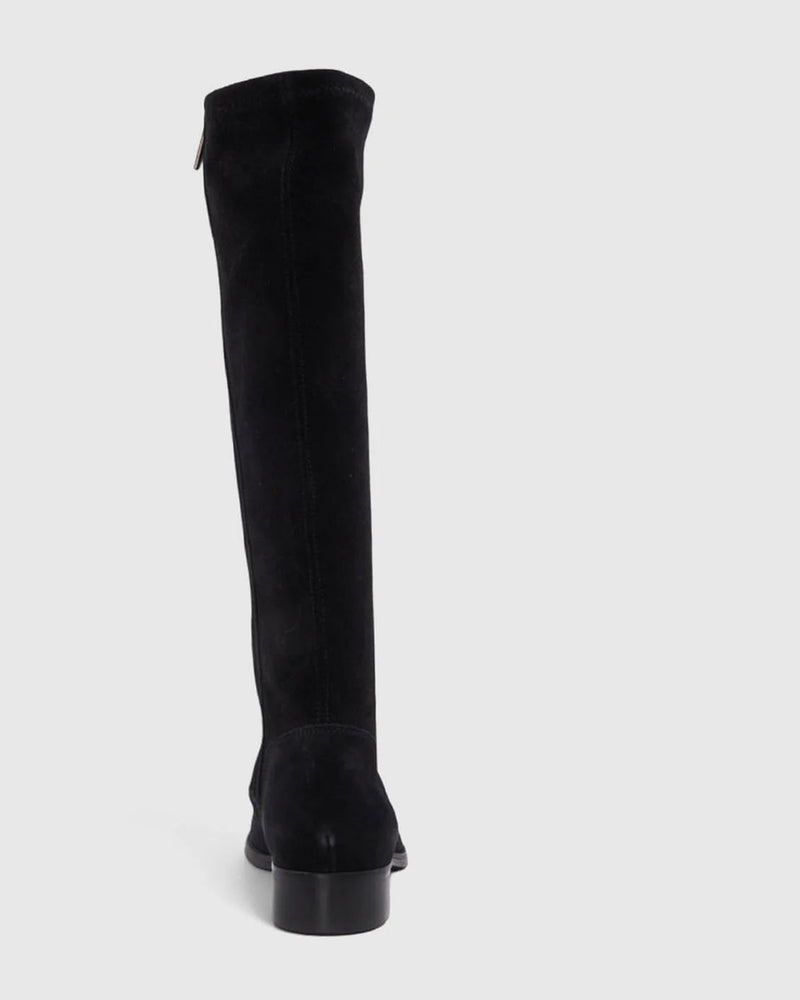 Sabrena Tall Boot | Black Suede