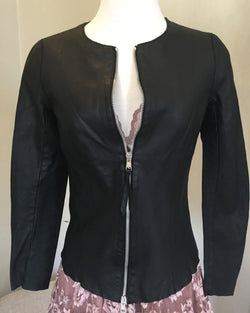 Skin Leather Jacket | Black