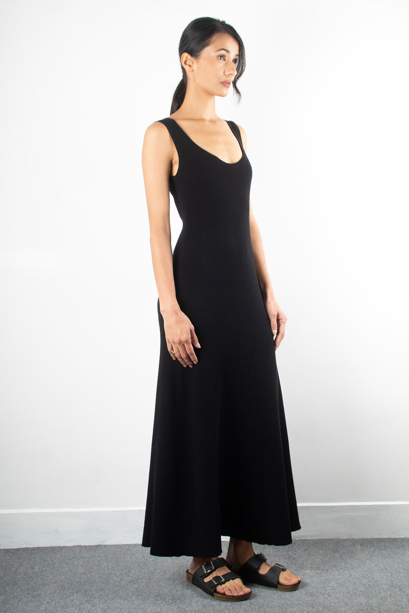 Knit Long Tank Dress | Black Well Heeled Knit Long Tank Dress | Black Well Heeled