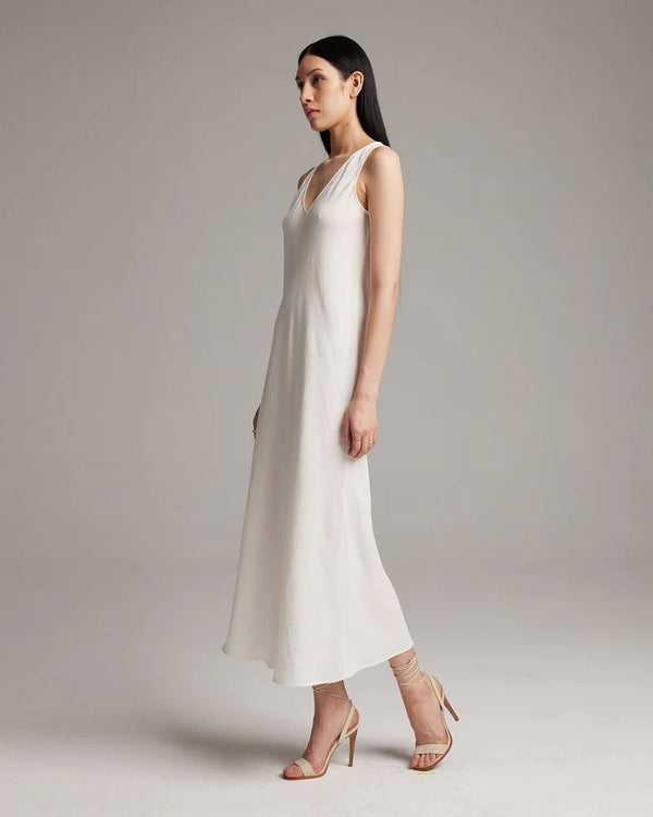 Deep V Dress | Ivory