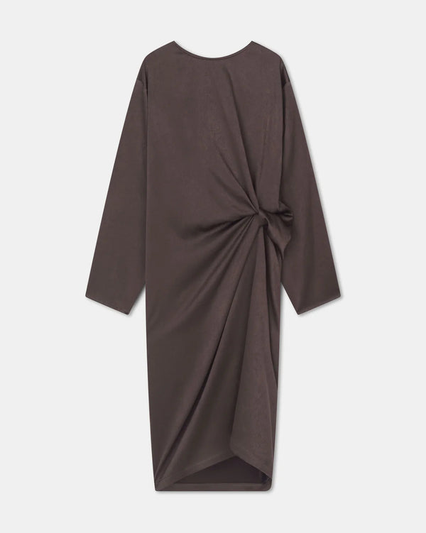 Steam Mid-Length Dress | Espresso