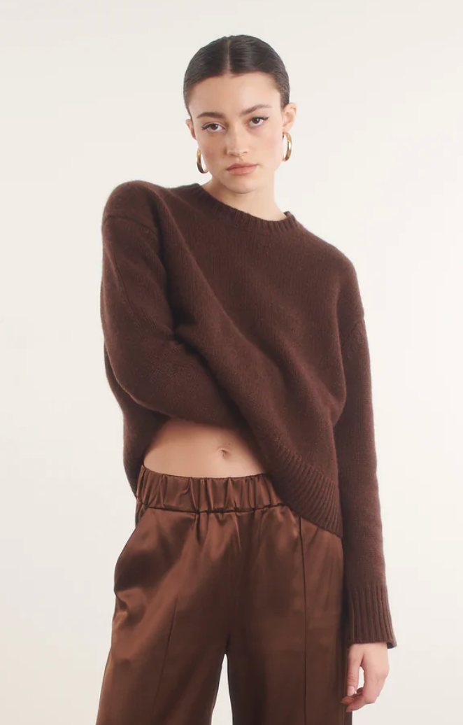 Heavy Cashmere Sweater | Americano