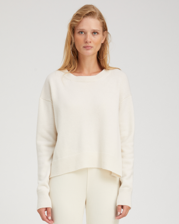 Boxy Sweater | Chalk