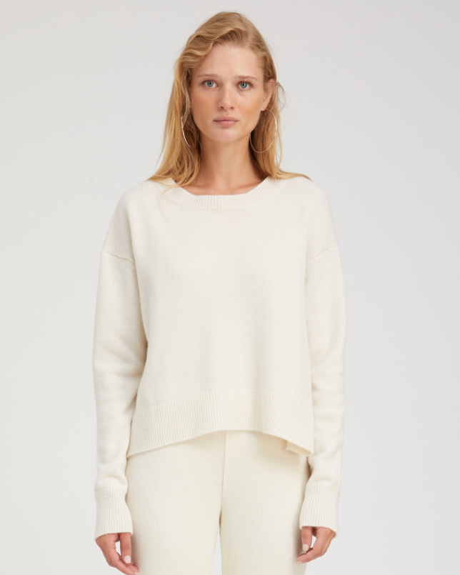 Boxy Sweater | Chalk