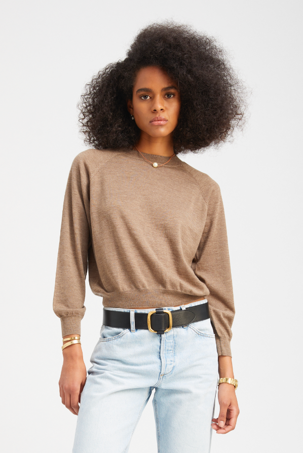 L/S Raglan Sweater | Truffle