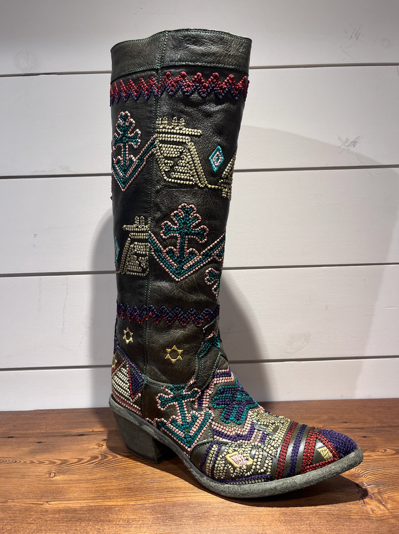Dallas High Embroidered Boot | Bosco