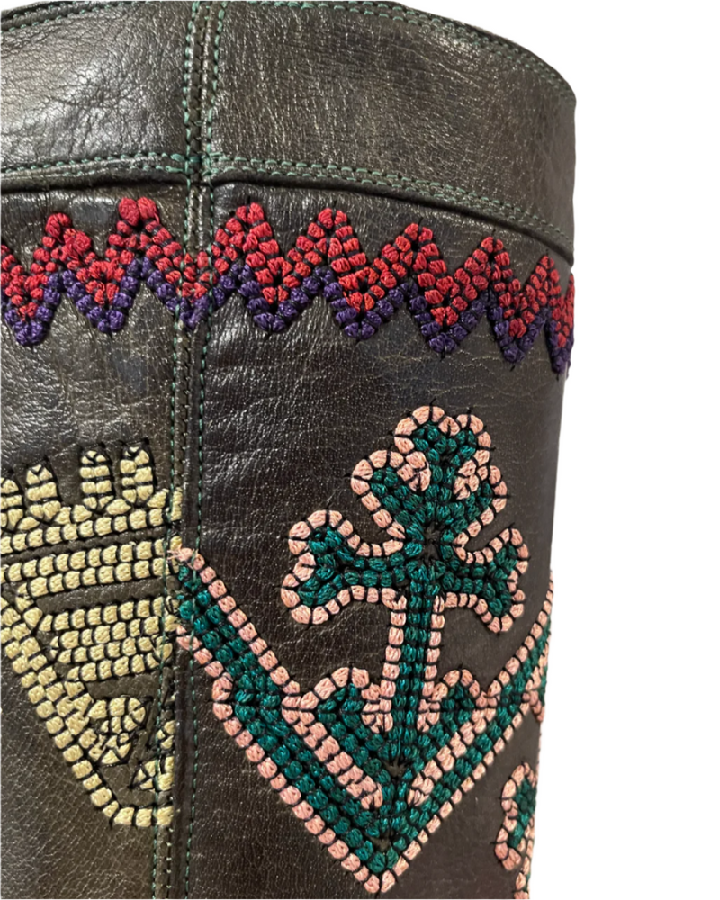 Dallas High Embroidered Boot | Bosco