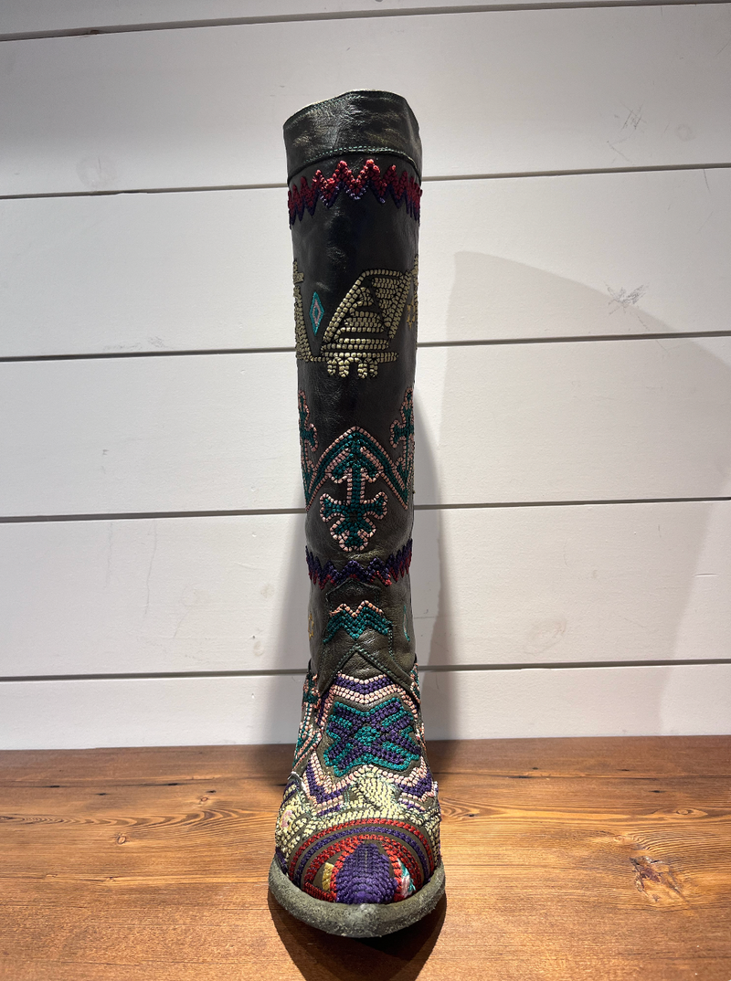 Dallas High Embroidered Boot | Bosco