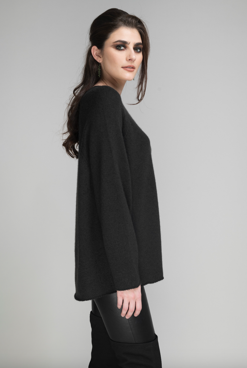Cashmere Crewneck Sweater | Forest