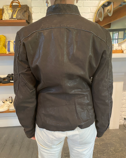 Sunset Leather Jacket | Dark Brown