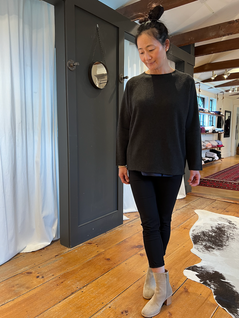 Cashmere Crewneck Sweater | Forest