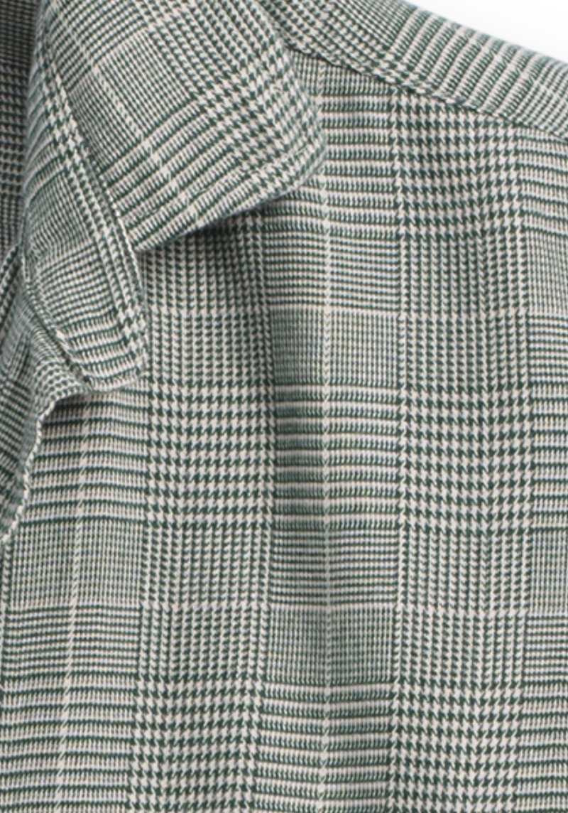 Barry Flannel Button Down | Green Plaid