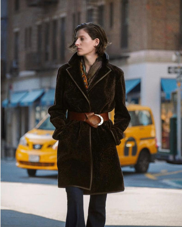 Amari Car Coat | Chocolate