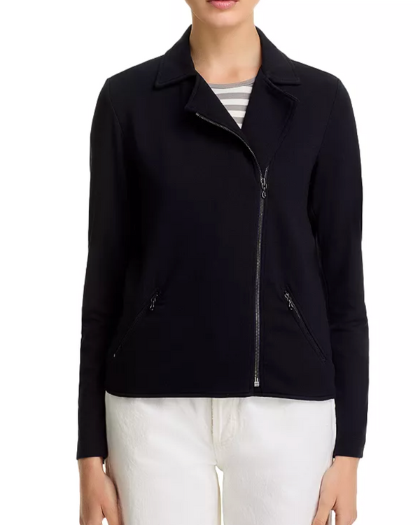 French Terry Moto Jacket | Noir