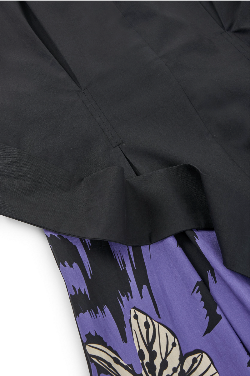 Midnight Butterfly Print Dress | Black Floral