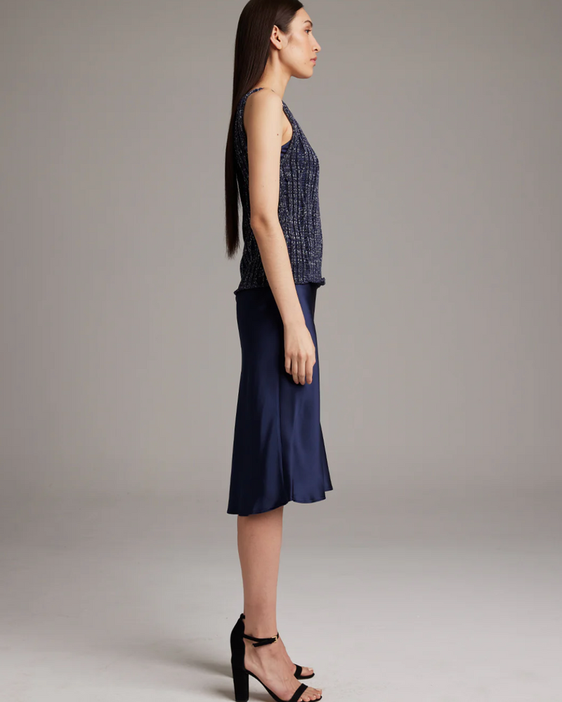 Lace Knit Tank | Midnight