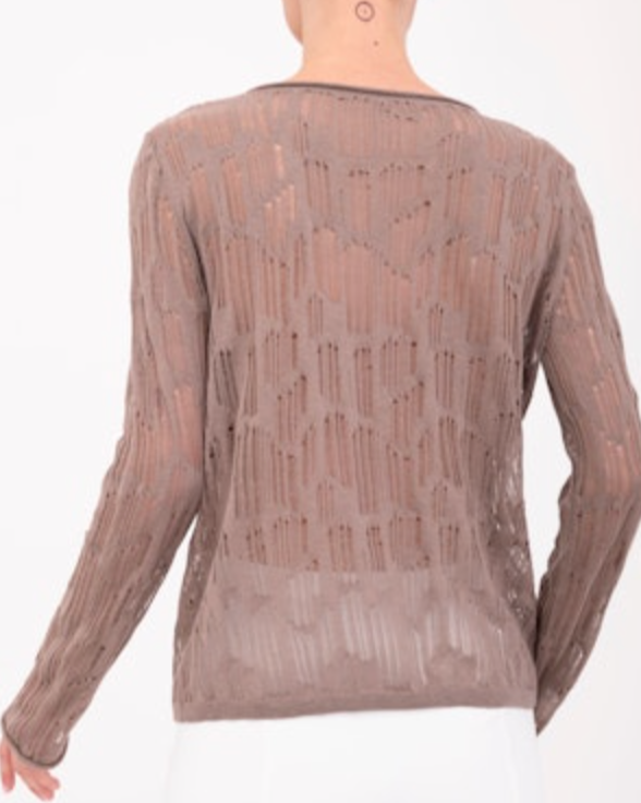 Beni Crewneck Top | Mauve