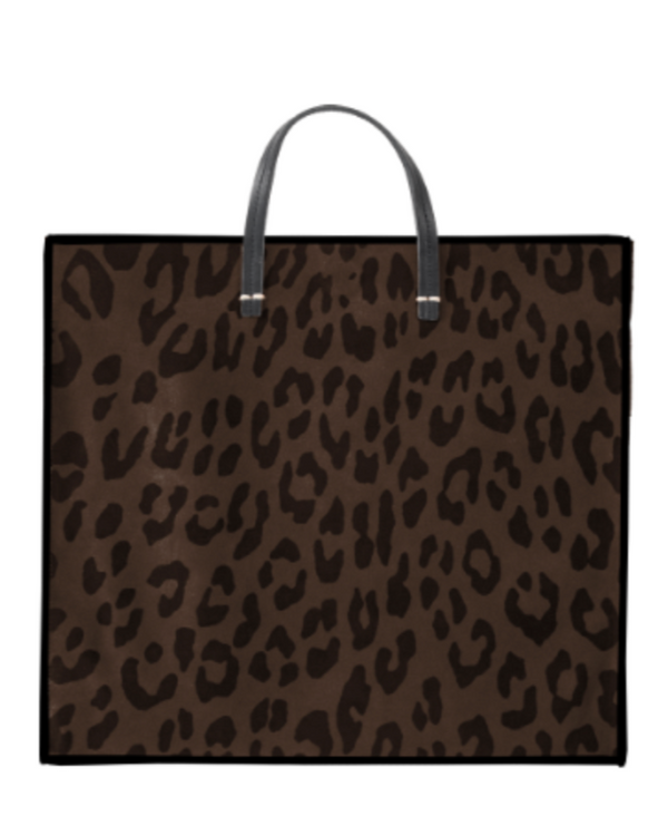 Simple Tote | Cocoa Pablo Cat Suede