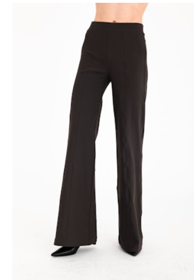 Rubie Pull On Wide Leg Pant | Cocoa