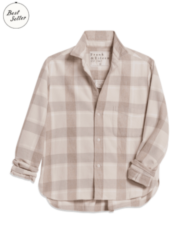 Silvio | Large Cream, Camel Plaid