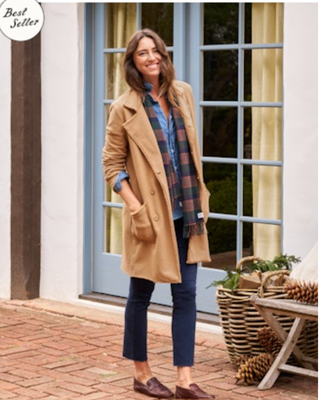 Belfast Sweatshirt Trench Coat | Camel