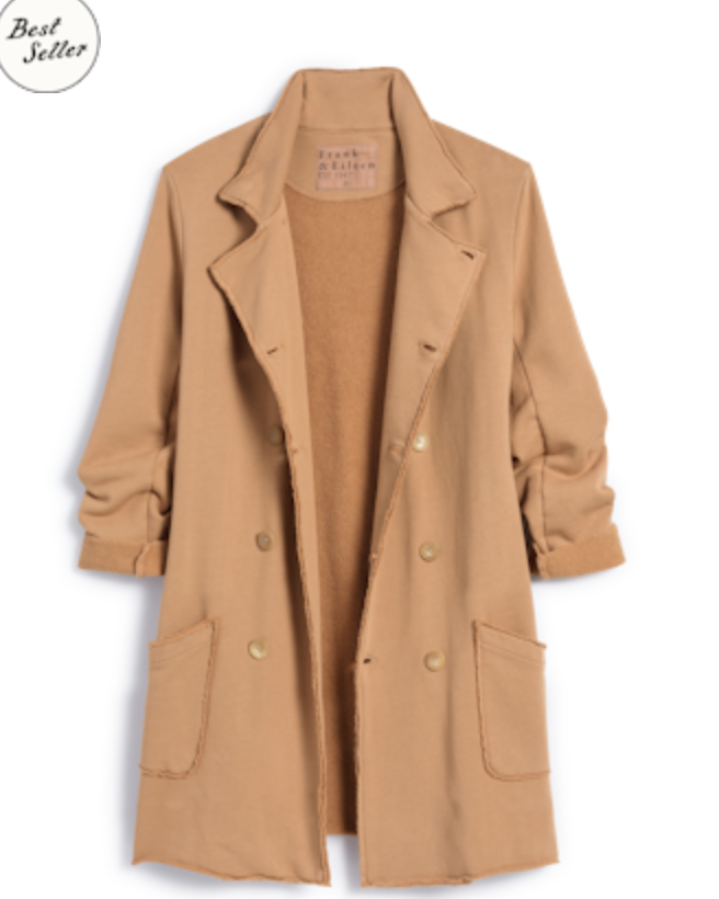 Belfast Sweatshirt Trench Coat | Camel