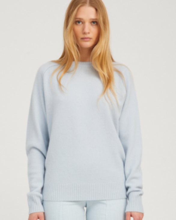 Classic Crew Sweater | Baby Blue