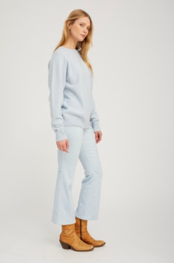 Classic Crew Sweater | Baby Blue