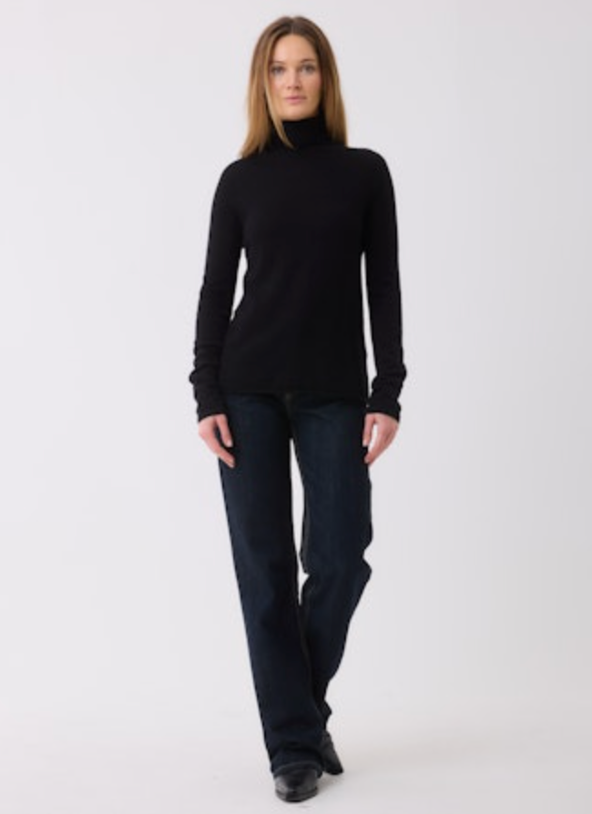 Cashmere L/S Turtleneck | Noir