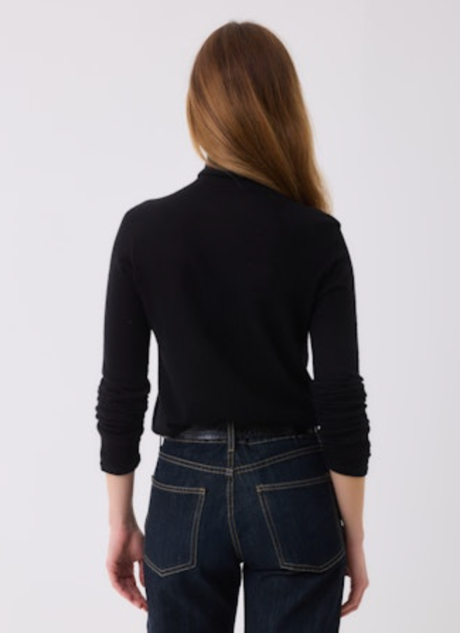 Cashmere L/S Turtleneck | Noir