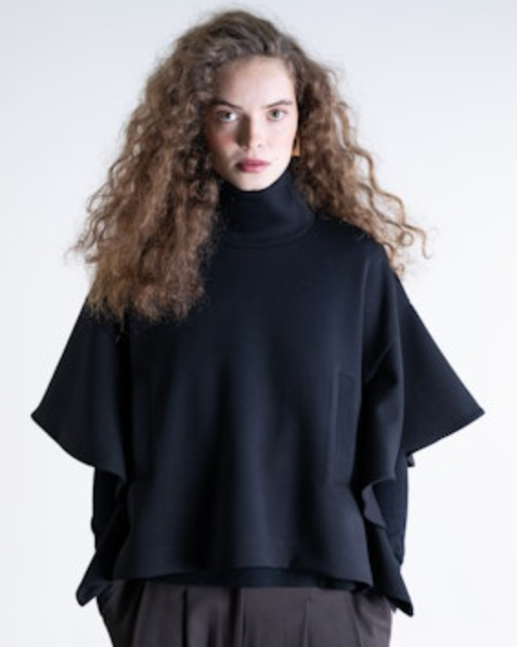 Poncho Top | Black