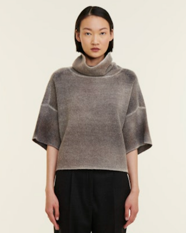 Benno Knitted Sweater | Brown Melange