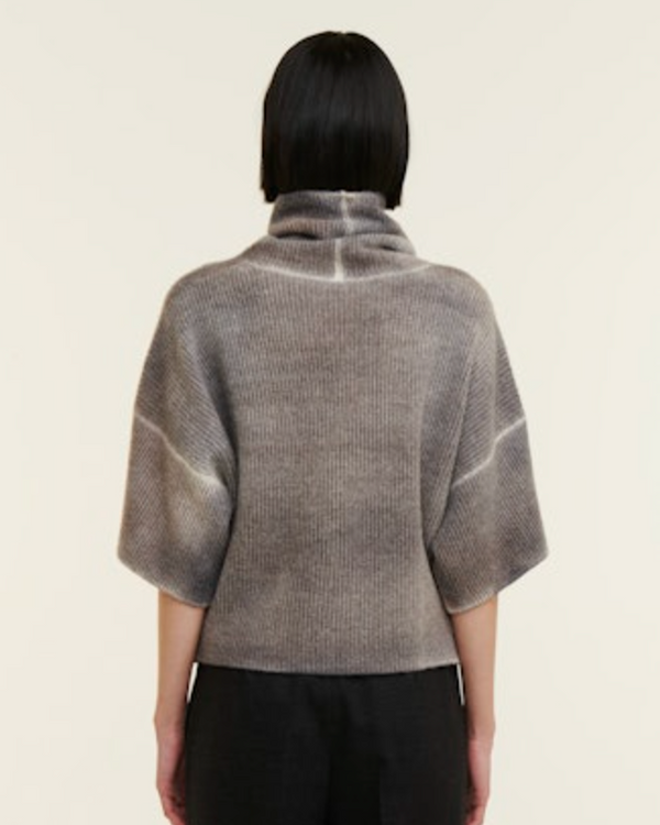 Benno Knitted Sweater | Brown Melange