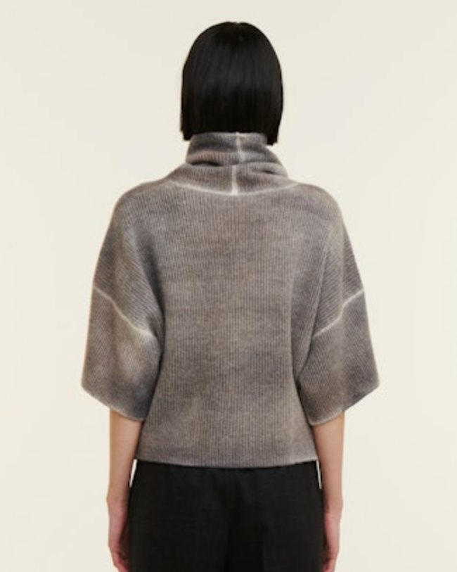 Benno Knitted Sweater | Brown Melange