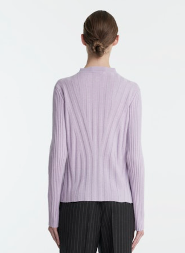 Bambi Bistrot Knitted Cardigan | Lavender