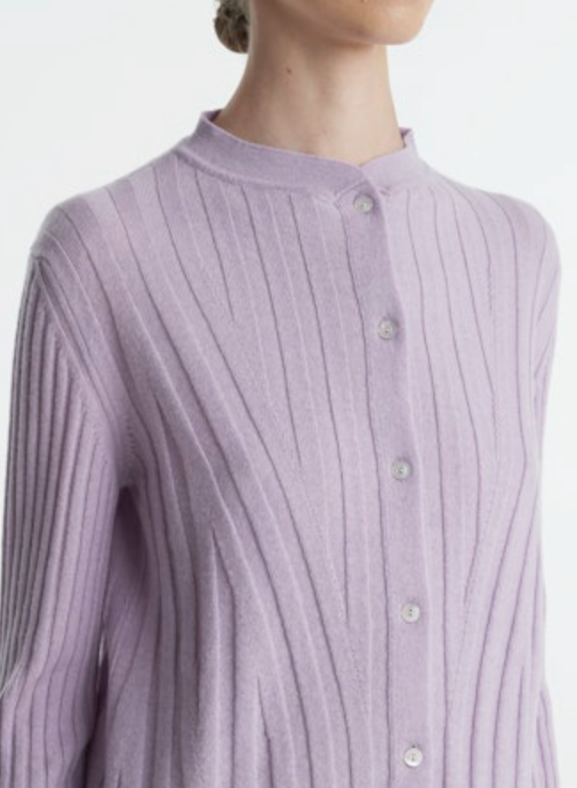 Bambi Bistrot Knitted Cardigan | Lavender