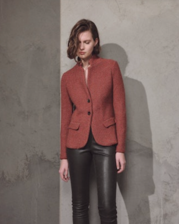 Blazer Chico Riso | Coffee + Red