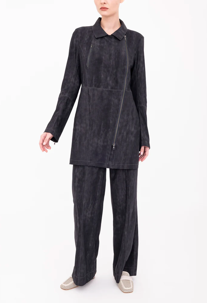 Bryant Moto Zip Coat | Black