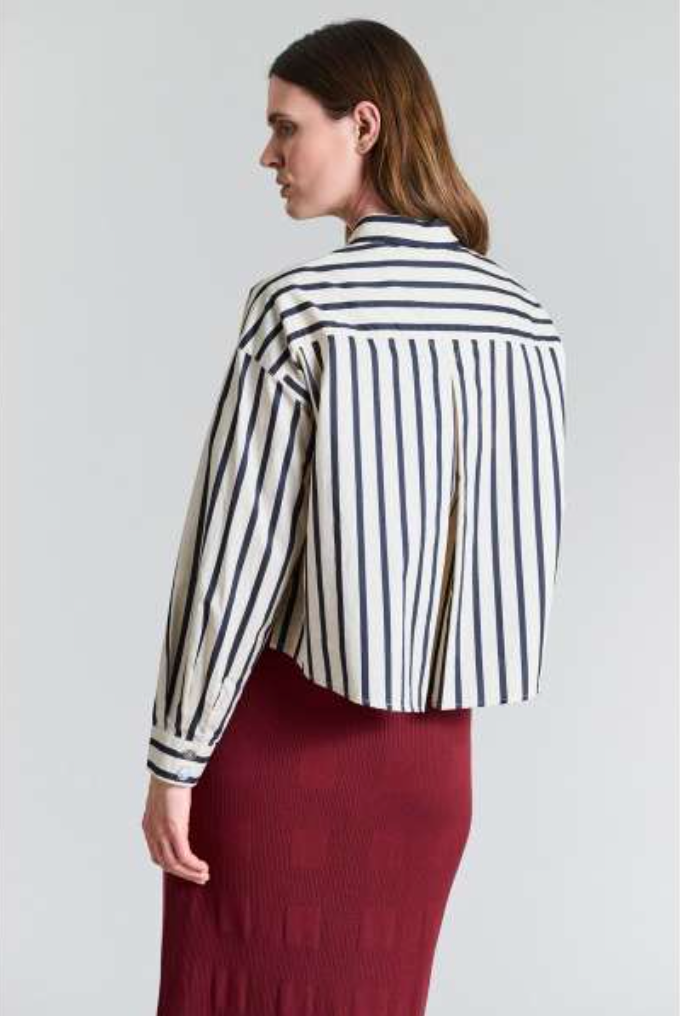 Shirt with Pleats | Pirate Stripes